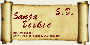 Sanja Diskić vizit kartica